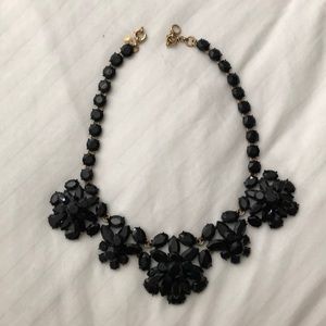 Jcrew Black Duffy statement necklace